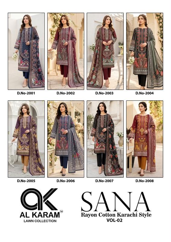 Alkaram sana vol- 2 kurti in wholesale
